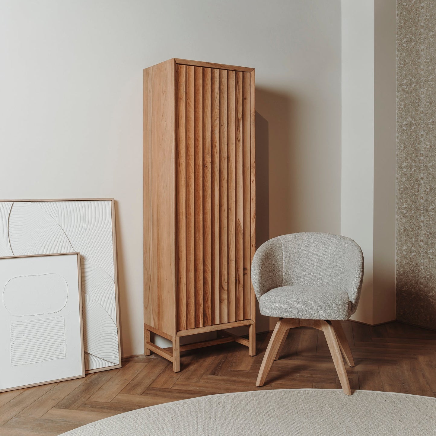 Eetkamerstoel Brescia | Beige Stof