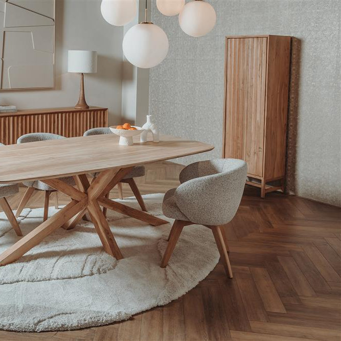 Opbergkast Crotone Links Draaiend | Naturel Acaciahout