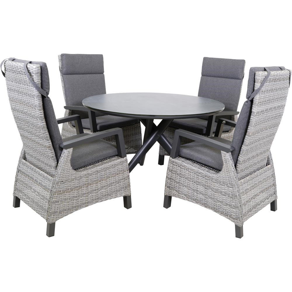 Tuintafel Mojito Rond | Antraciet Aluminium