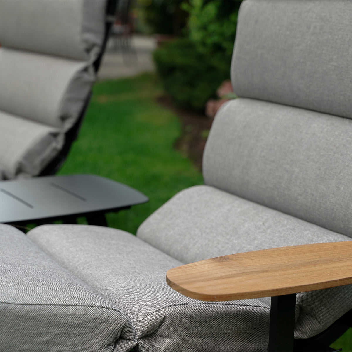 Loungeset Ventus Negro aluminium, detail van het materiaal