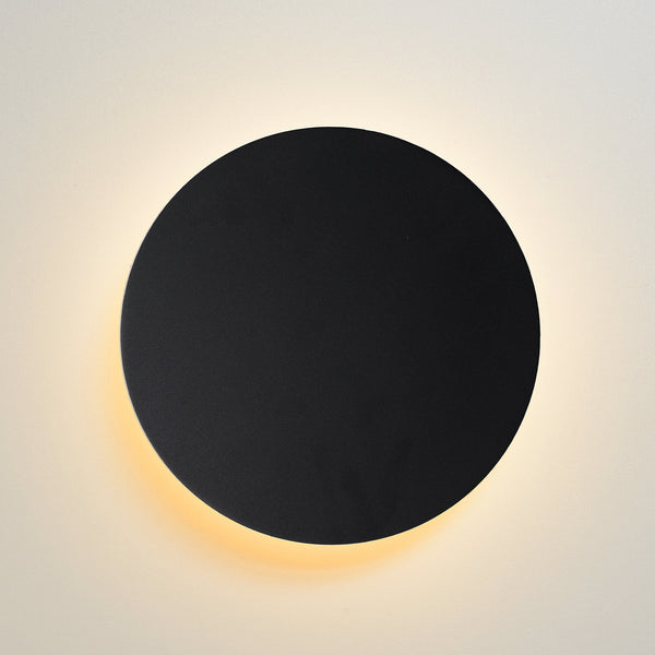 Wandlamp Eklyps LED | Zwart