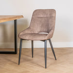 Eetkamerstoel Chili | Velvet Goldy Latte