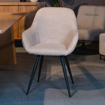 Eetkamerstoel Fender | Naturel Bouclé