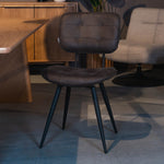 Eetkamerstoel Gus | Antraciet Microvezel