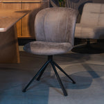 Eetkamerstoel Kimo | Taupe Micro Suède