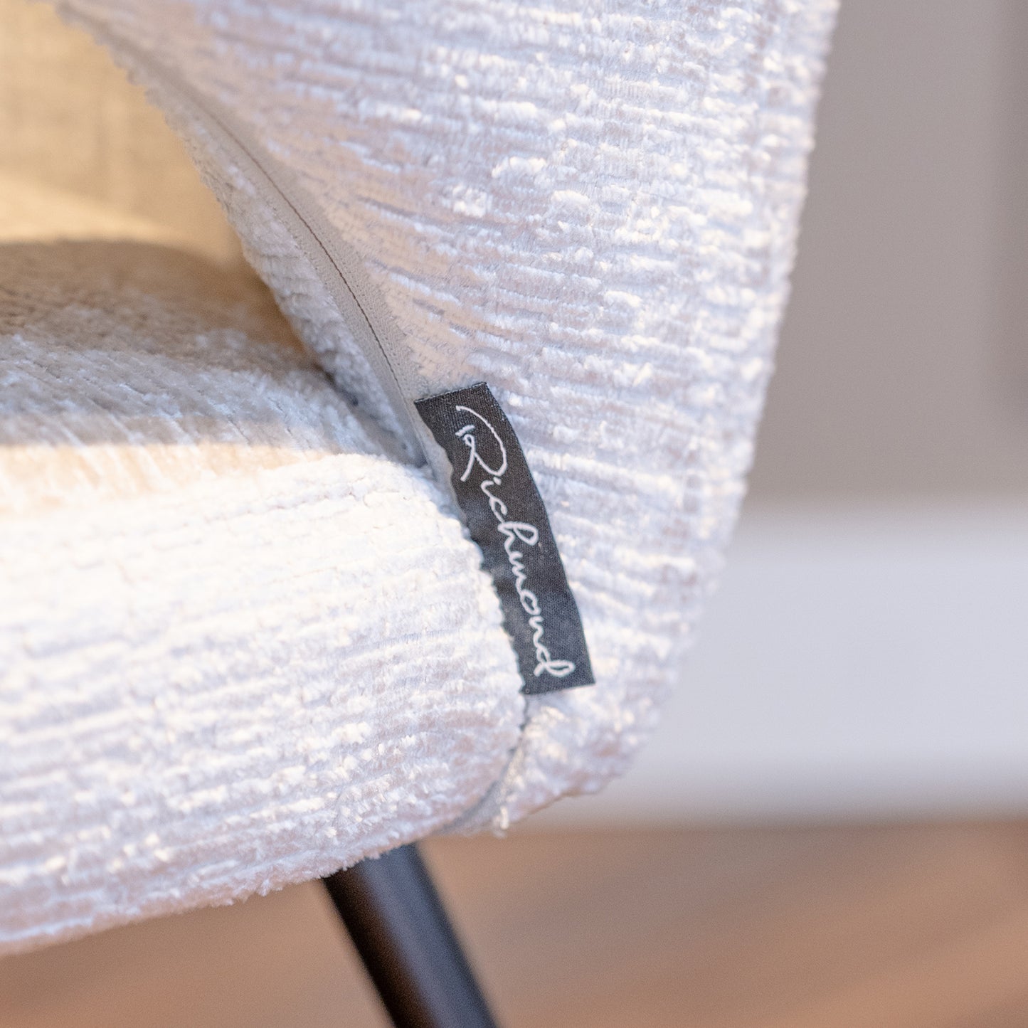 Eetkamerstoel Indigo | Wit Bouclé