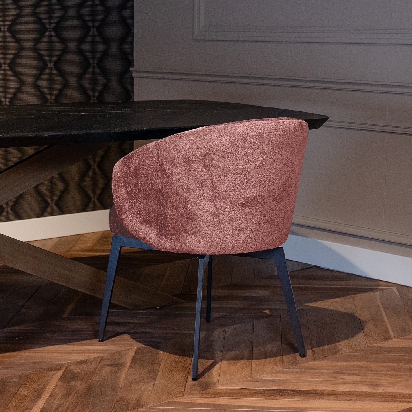 Eetkamerstoel Amphara | Rose Chenille