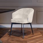 Eetkamerstoel Amphara | White Chenille