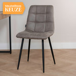 Eetkamerstoel Tess | Micro Suède Taupe