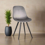 Eetkamerstoel Capri | Grijs Velvet