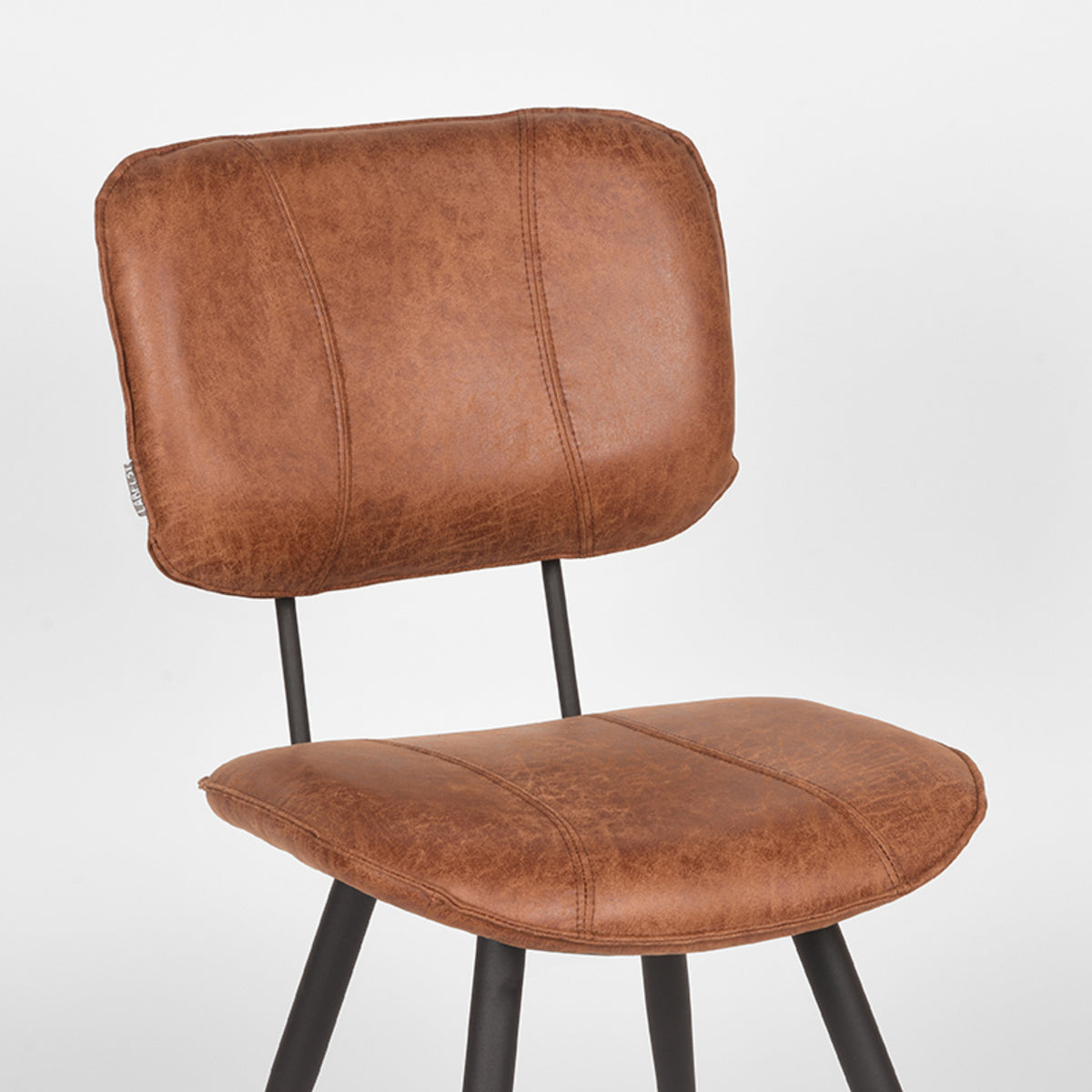 Eetkamerstoel Fos | Bruin Leer