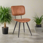 Eetkamerstoel Fos | Bruin Leer