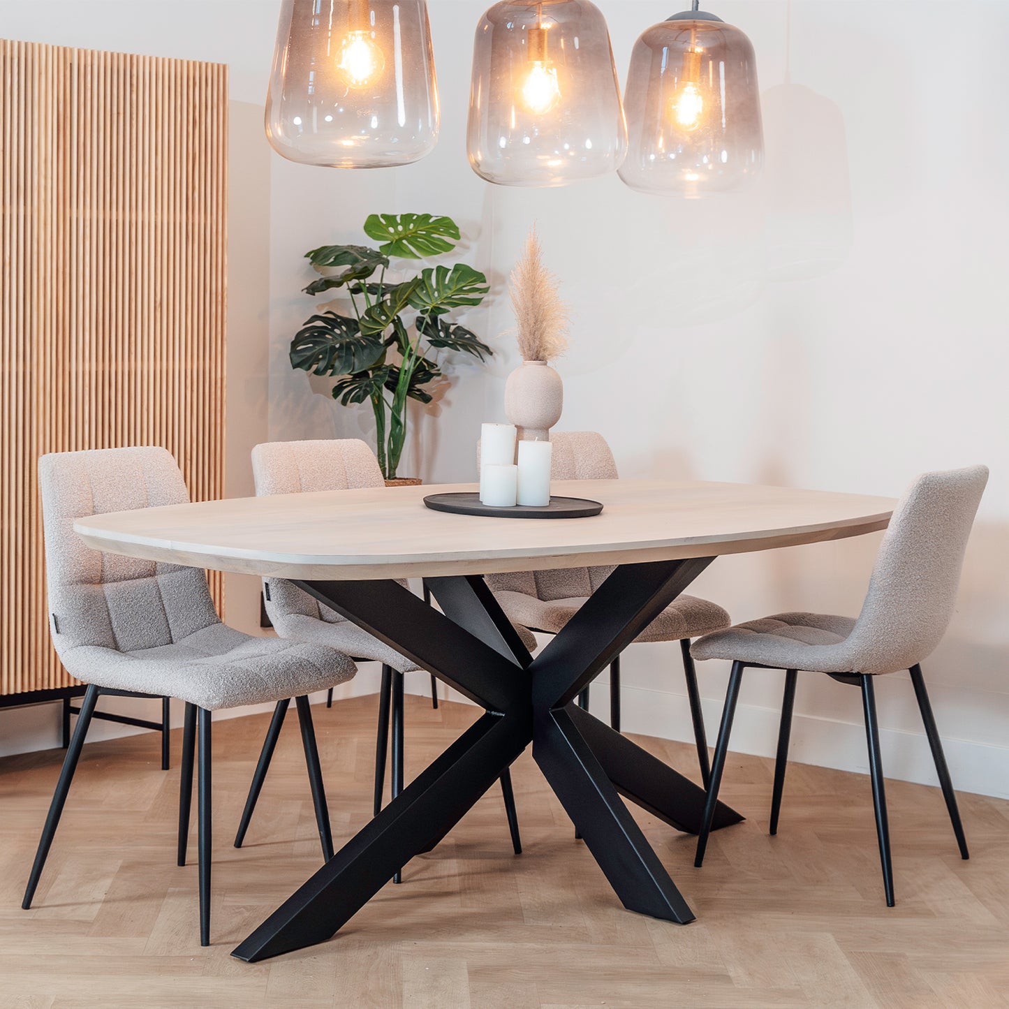 Eettafel Floor | Deens Ovaal | Whitewash