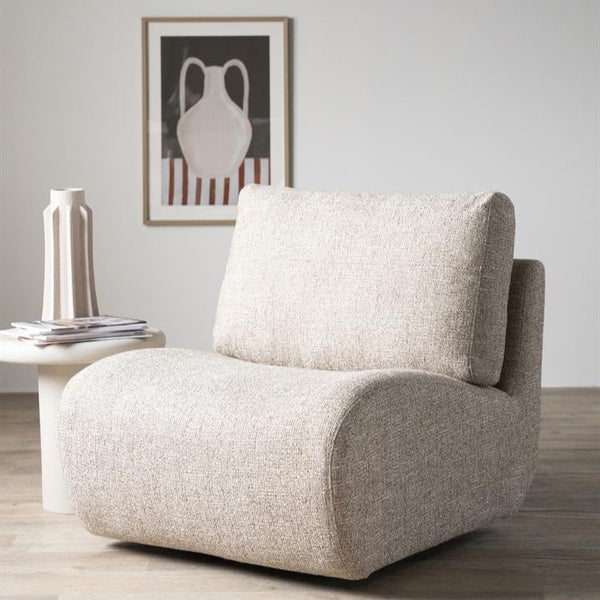 Fauteuil Lucia | Taupe Stof