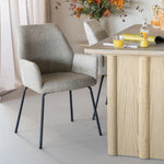 Eetkamerstoel Indy | Taupe Stof