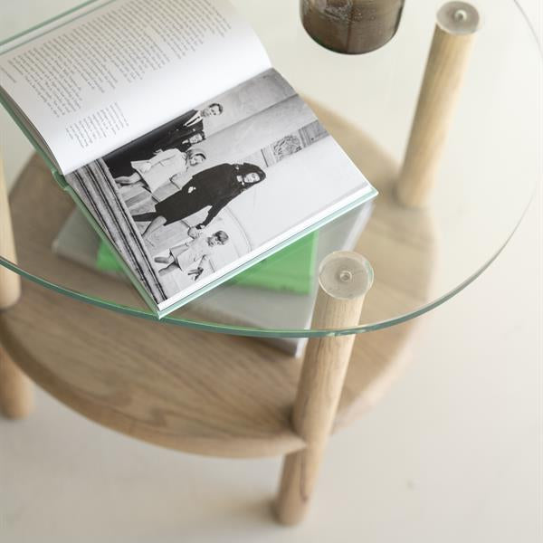 Bijzettafel Cleo | Naturel Eikenhout