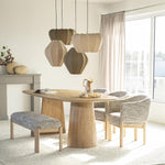 Eettafel Lune | Naturel Mangohout