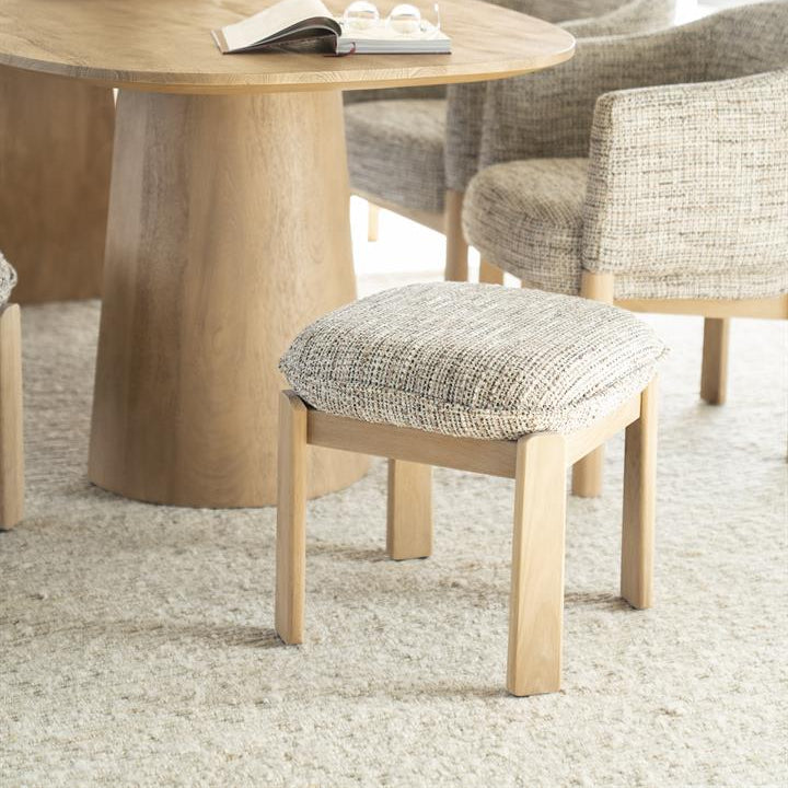 Poef Lottie | Taupe Stof