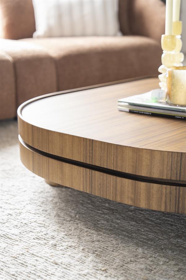Salontafel Arcus bruin mdf