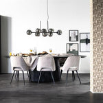 Eettafel Aron | Zwart Mangohout | Ovaal