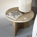 Salontafel Sara | Bruin Travertin | Rond