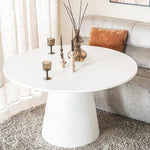 Eettafel Elin | Wit Magnesium Oxide | Rond