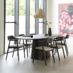 Eettafel Aron | Bruin Mangohout | Ovaal