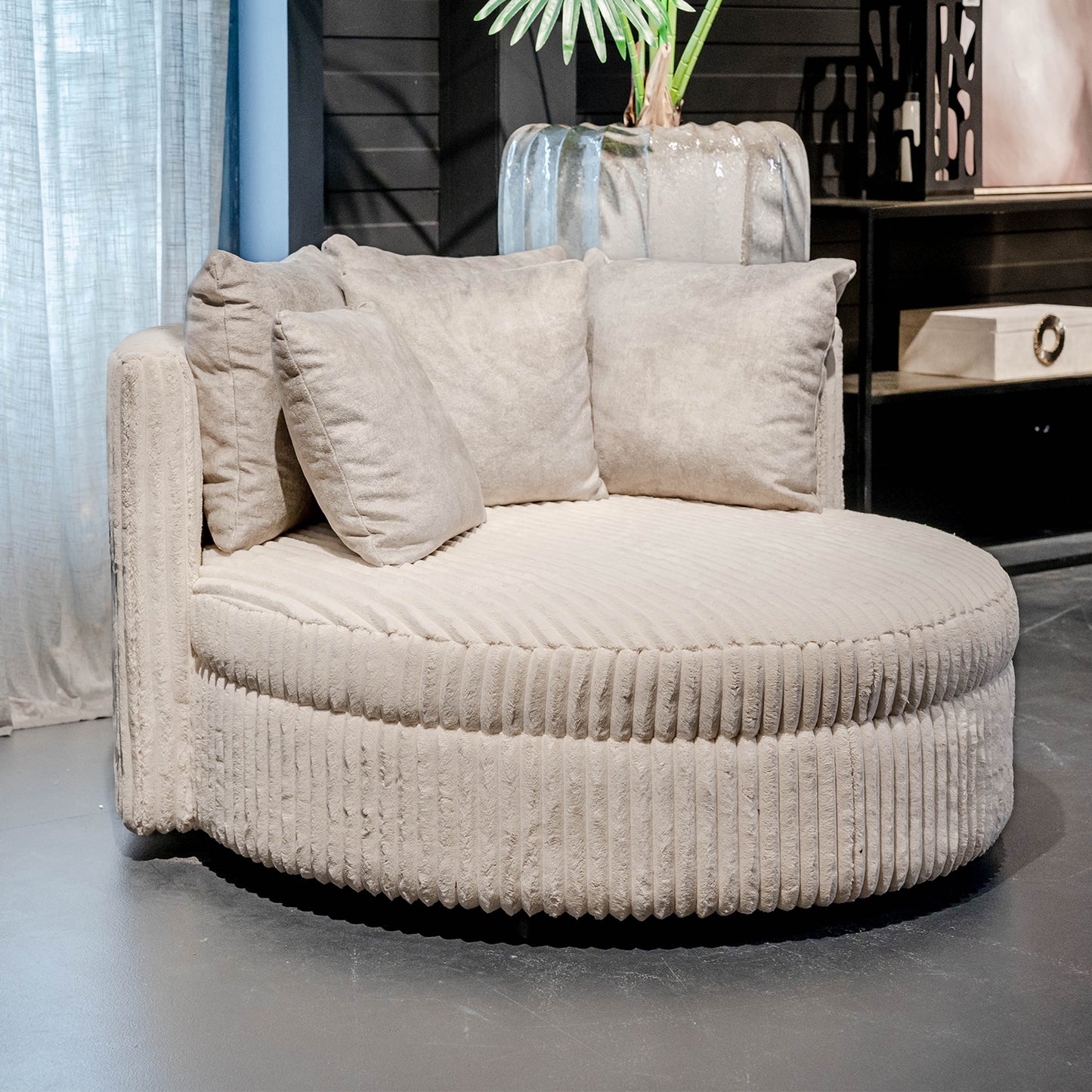 Fauteuil Fayen | Cream Ribstof