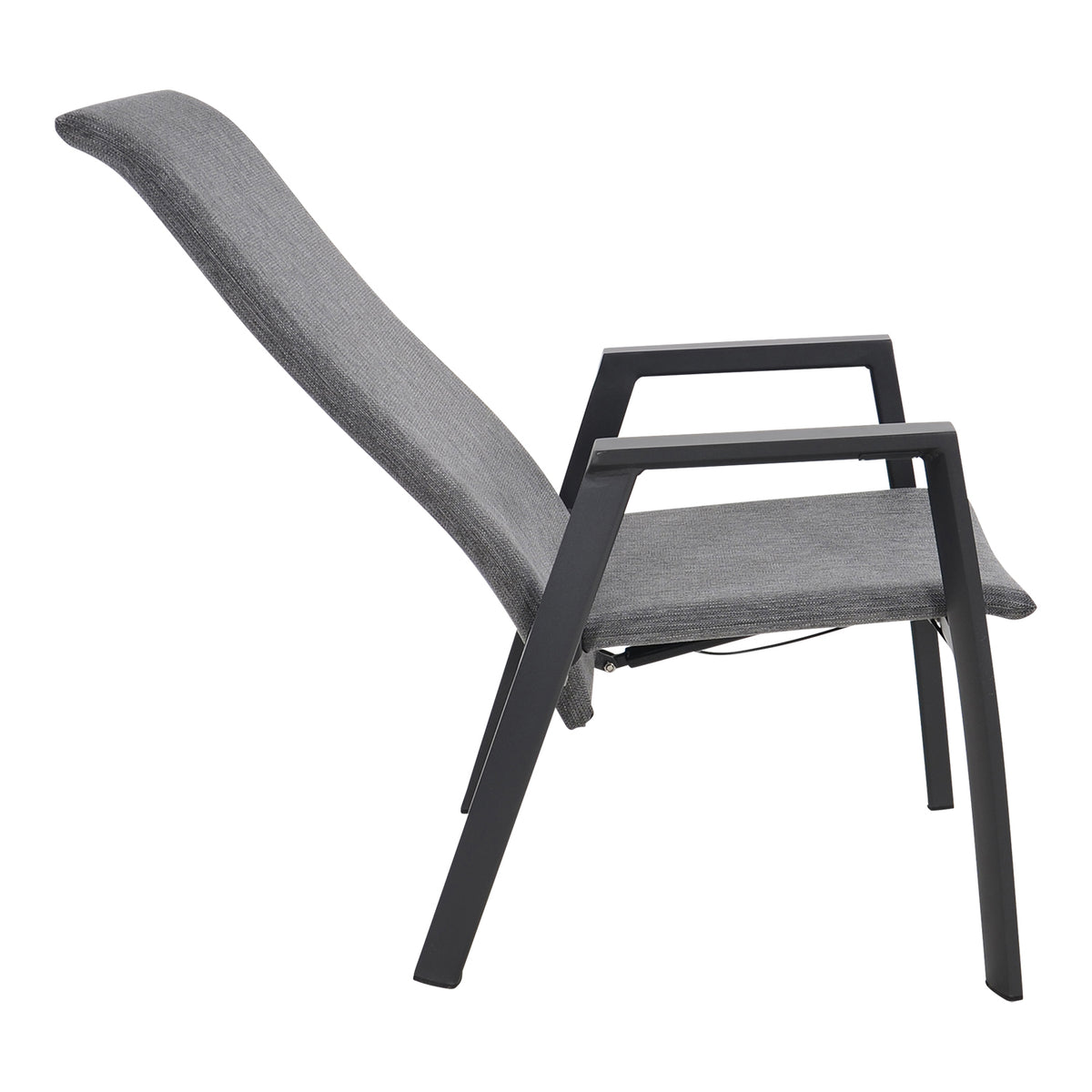 Standenstoel Flare Negro antraciet, detail van de functie