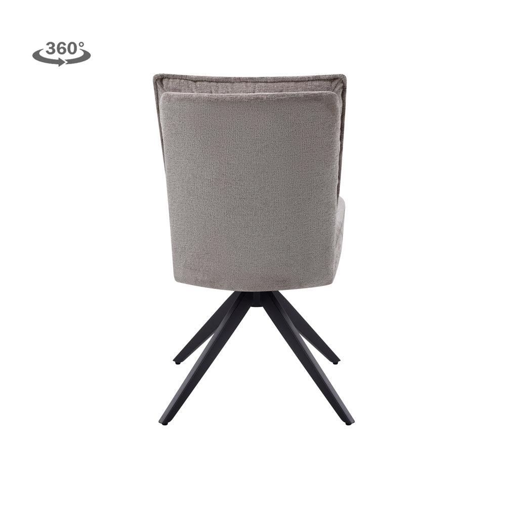 Eetkamerstoel Rosora | Zonder armleuning | Beige Stof