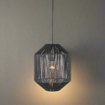 Hanglamp Ibiza | Zwart Jute