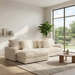Hoekbank Ostrava | Beige Vito | Longchair L+R