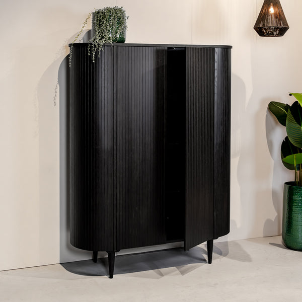 Opbergkast Oliva | Zwart Eikenhout