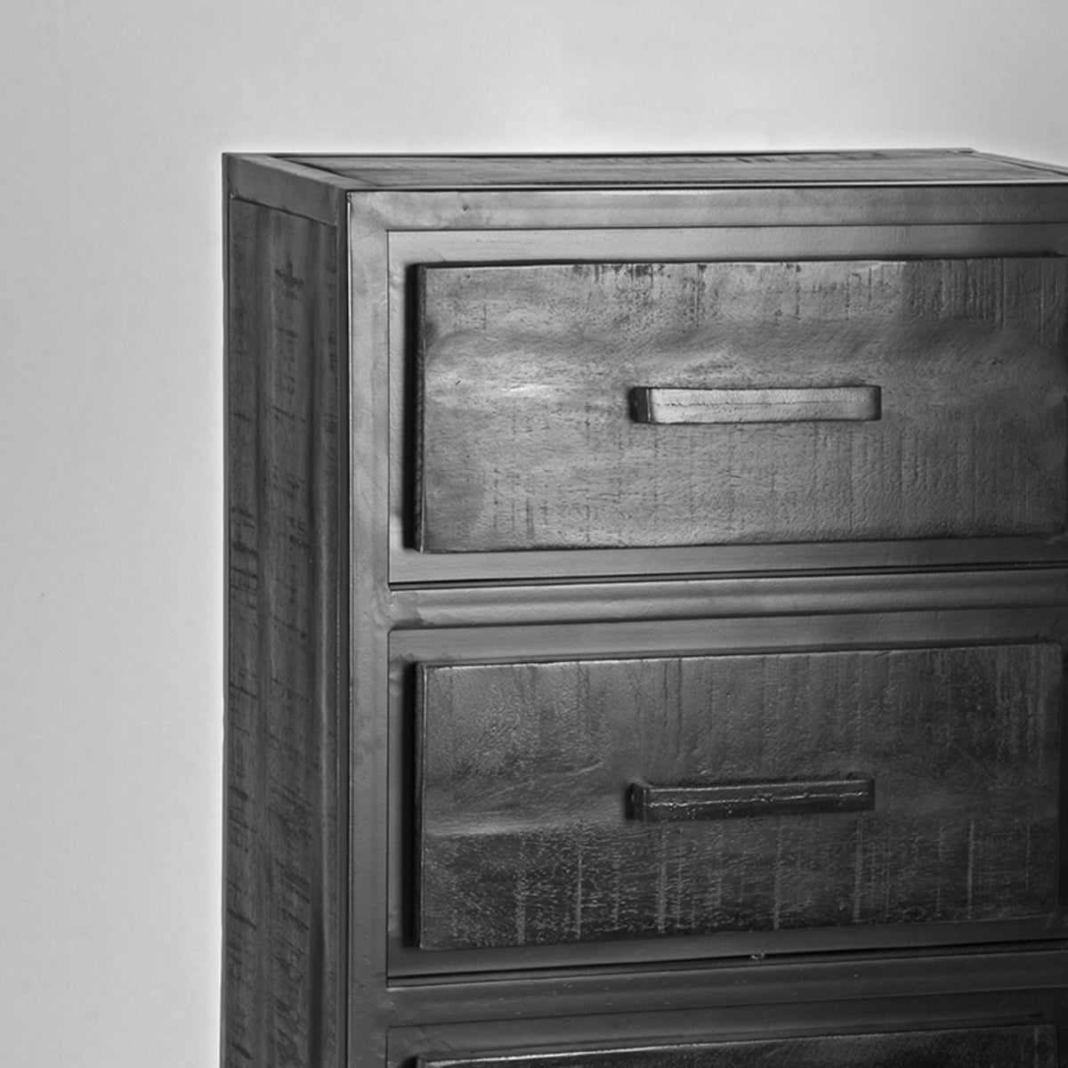 Ladekast Chili | Zwart Mangohout