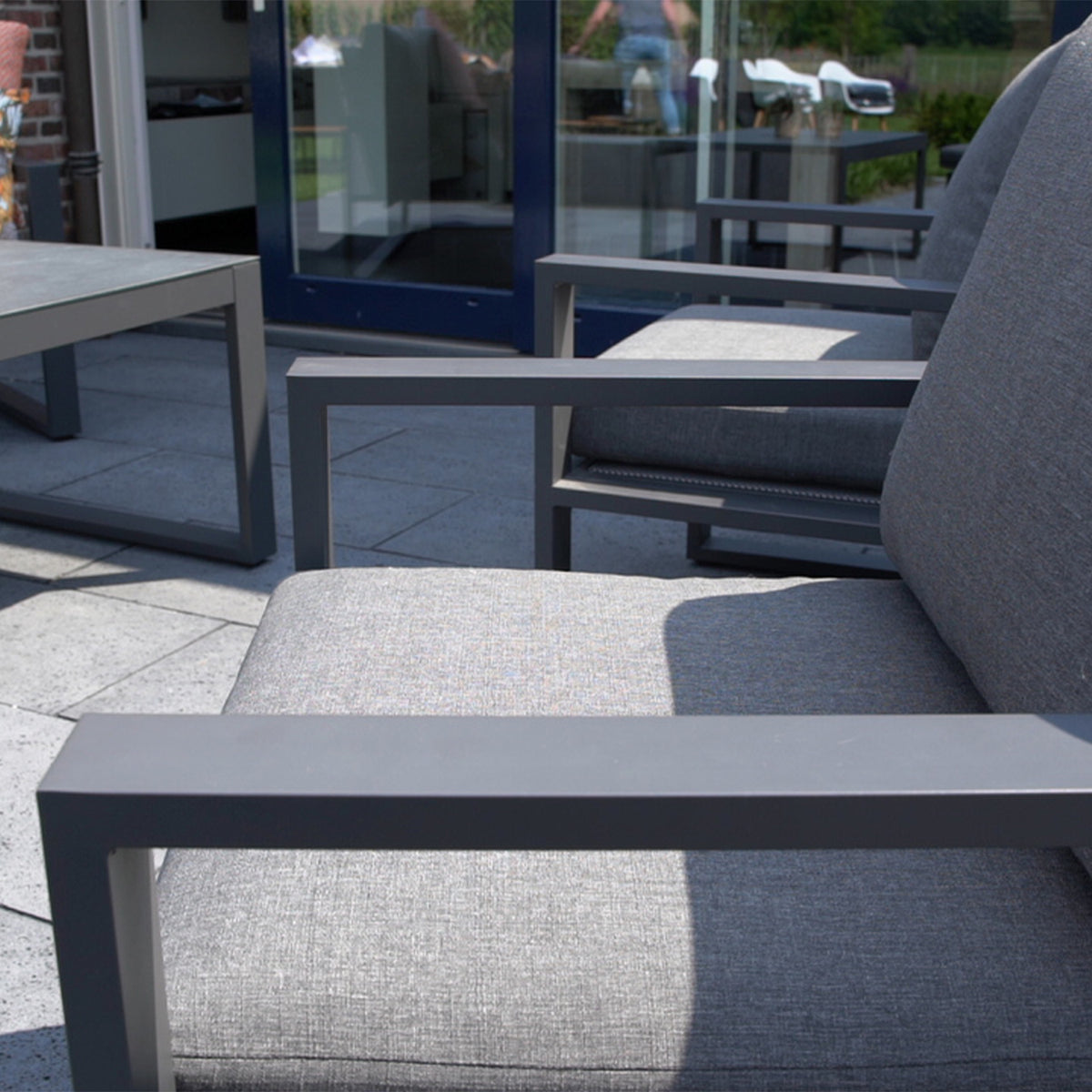 Loungestoel Pina Colada, detail van het materiaal
