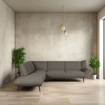 Hoekbank Pesaro | Bruin Bouclé