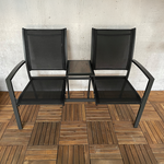 Tuinstoelenset Marseille | Antraciet