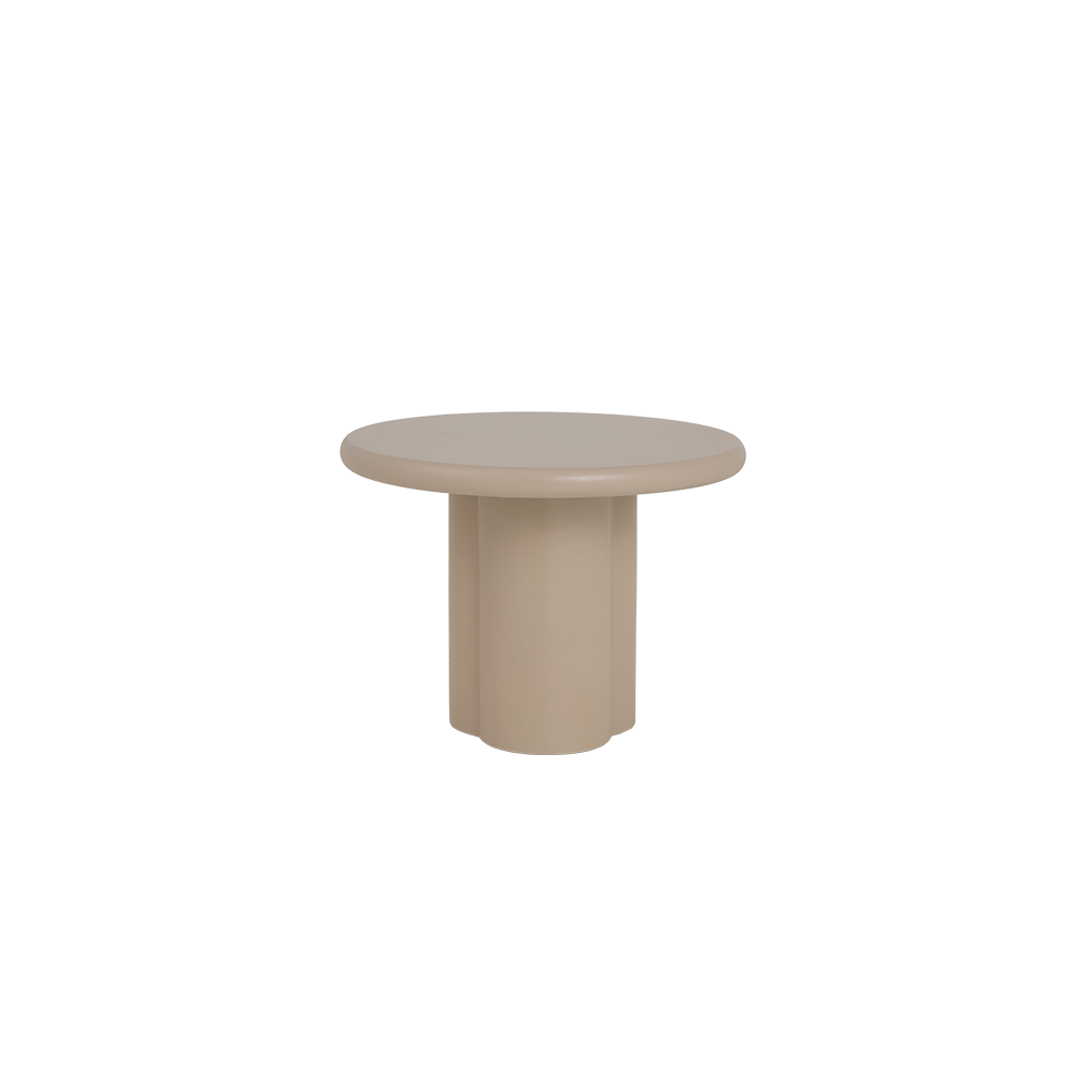 Bijzettafel Melzo Rond | Beige MDF