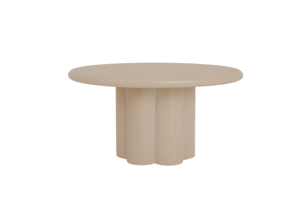 Eetkamertafel melzo Rond | Beige MDF