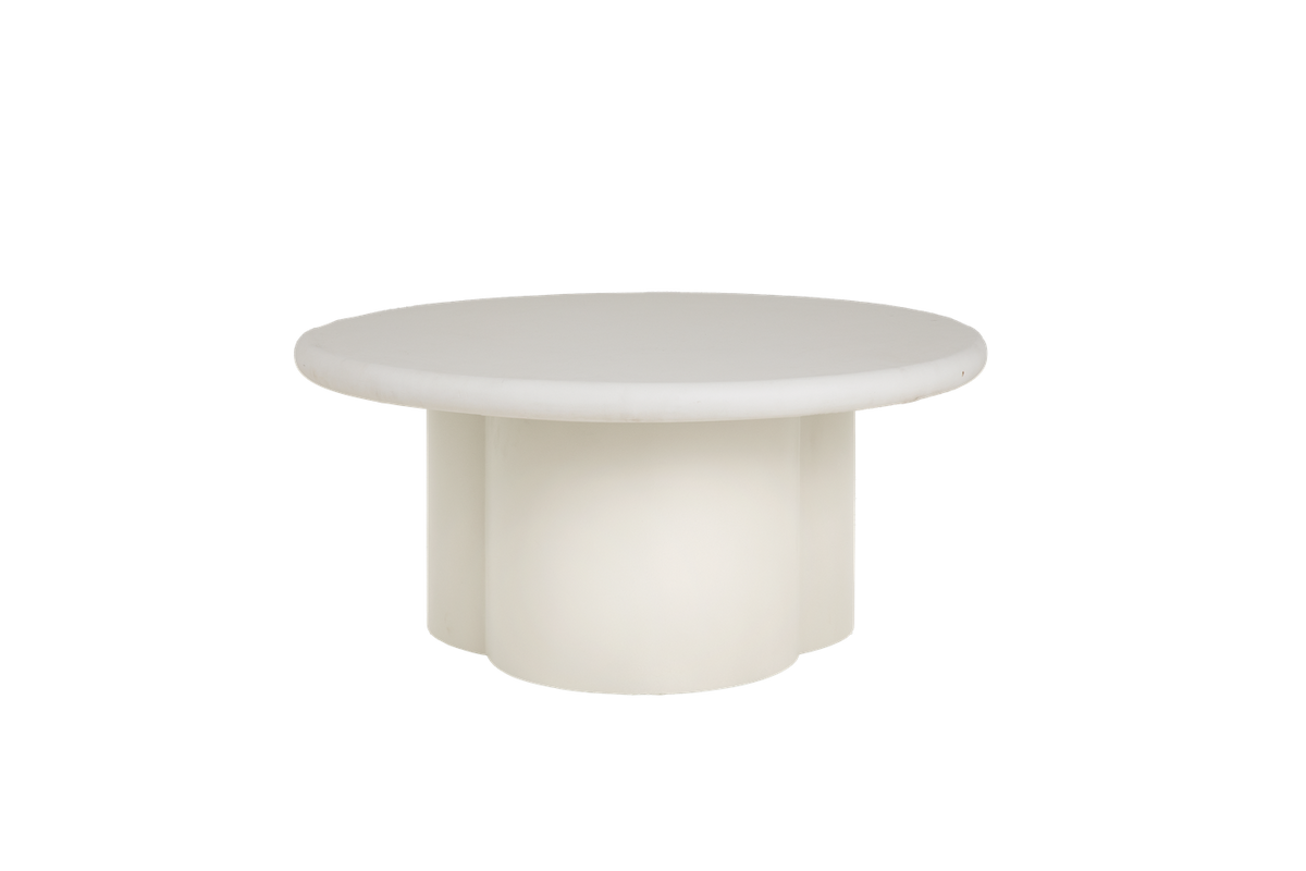 Salontafel Melzo Rond | Wit MDF