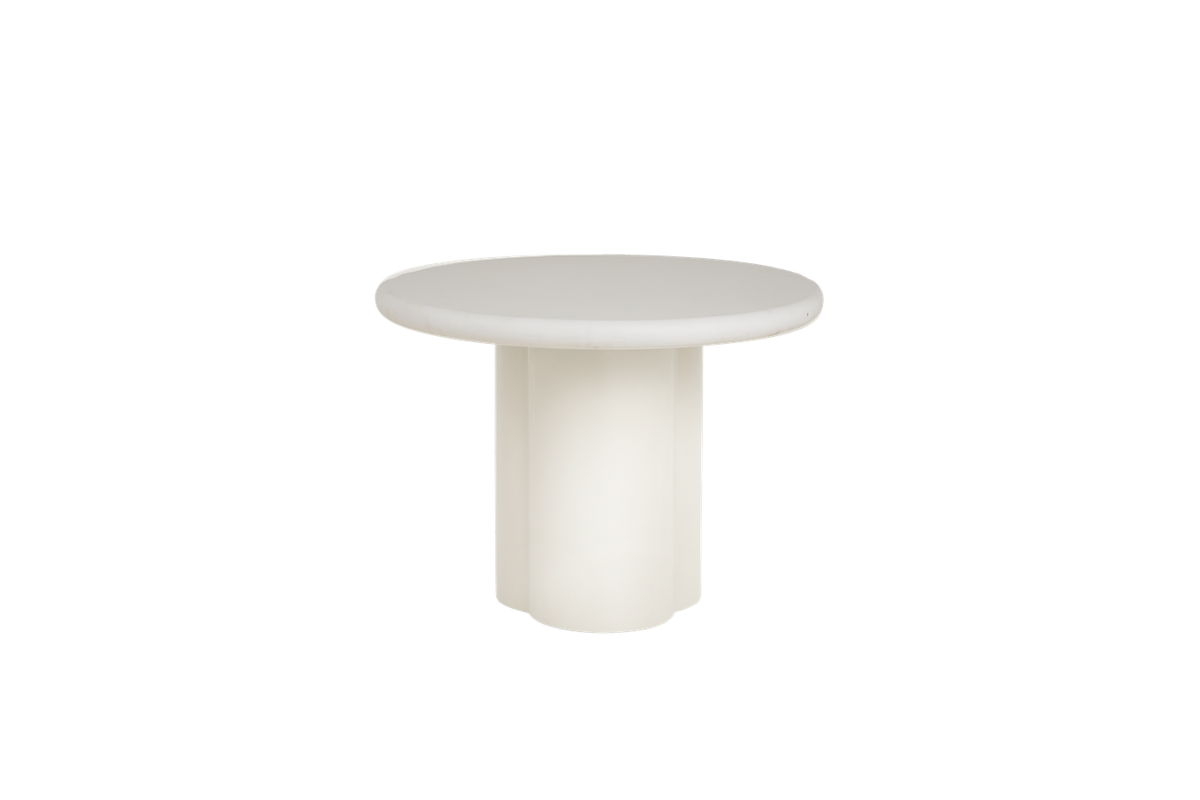 Bijzettafel Melzo Rond | Wit MDF