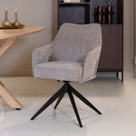 Eetkamerstoel Marley | Grijs Stof