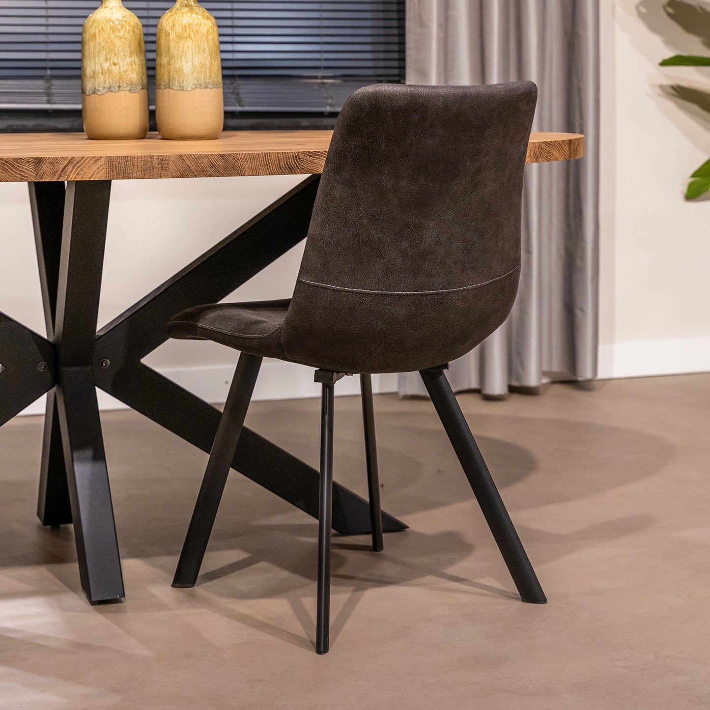 Eetkamerstoel Pluto | Luxor Antraciet