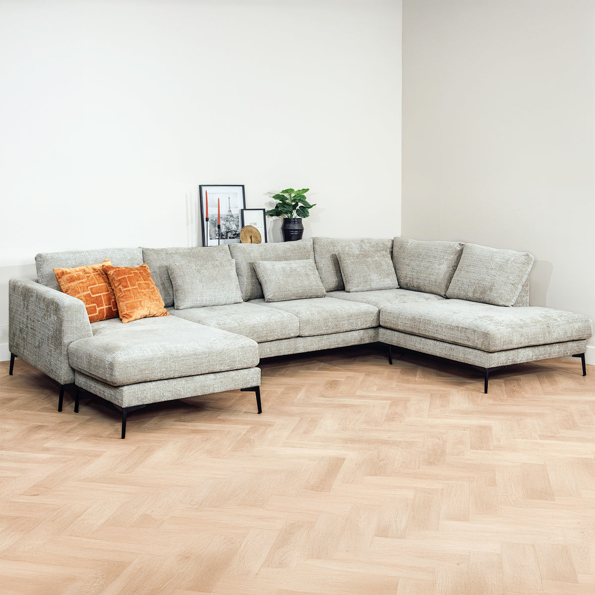 U-Bank Willow | Cremona Taupe | Magazijn leegverkoop