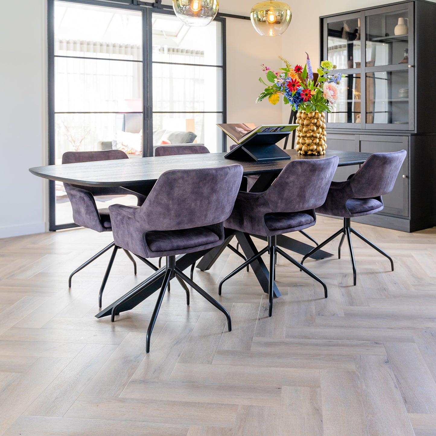 Eettafel Mia | Eikenhout | Zwart