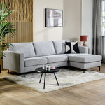 Hoekbank Oslo | Grijs Stof | Longchair L+R