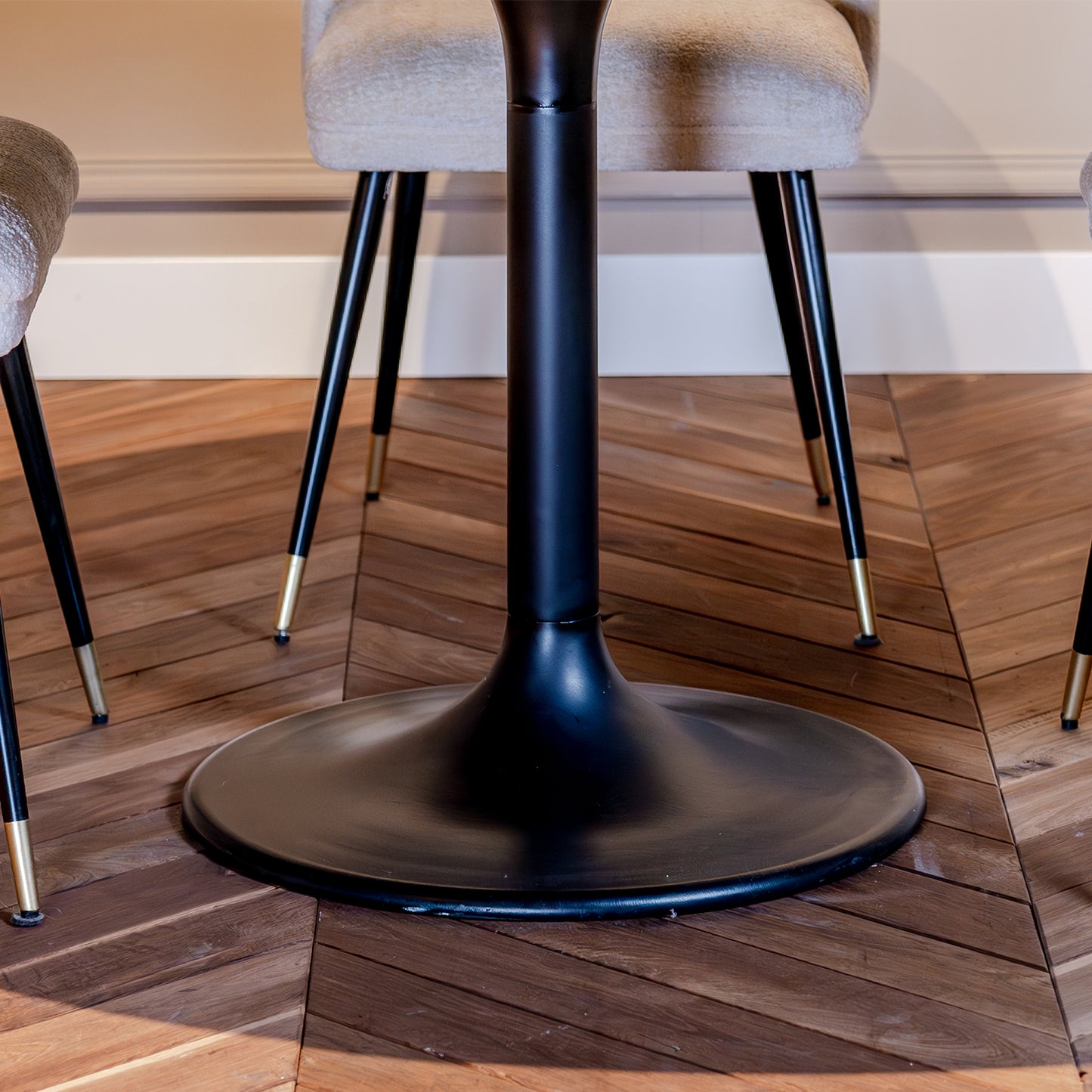 Eettafel Hampton | 140Ø | Travertin