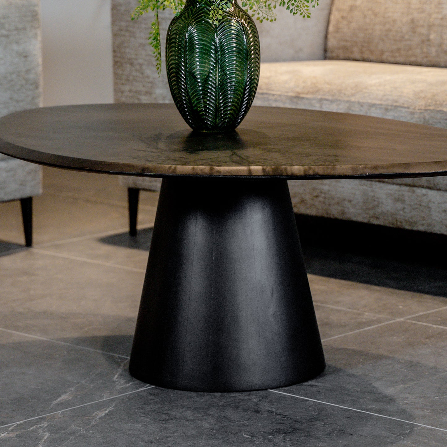 Salontafel Flare | Zwart Mangohout