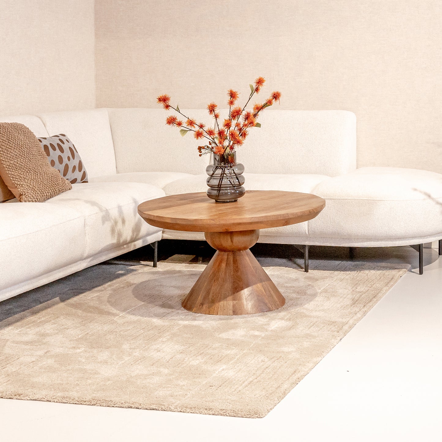 Salontafel Brix Baltho | Rond | Naturel Mangohout