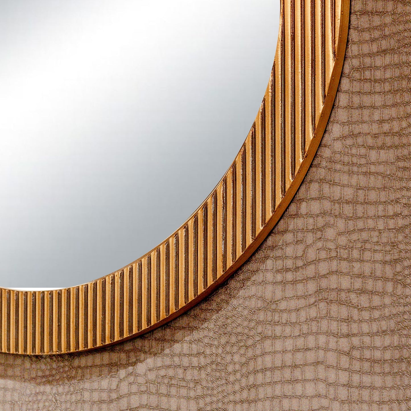 Spiegel Ironville | Rond | Goud